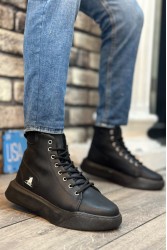 Erkek Bilekli Sneaker - Siyah - 0155