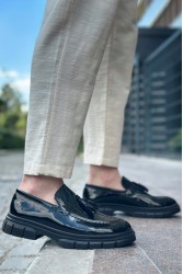 Erkek Klasik Ayakkabı - Siyah Rugan - 0240