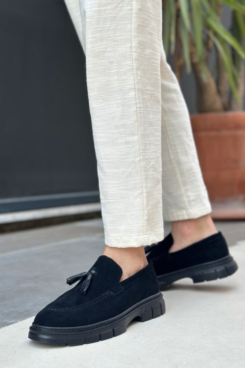 Erkek Klasik Ayakkabı - Siyah Süet - 0240