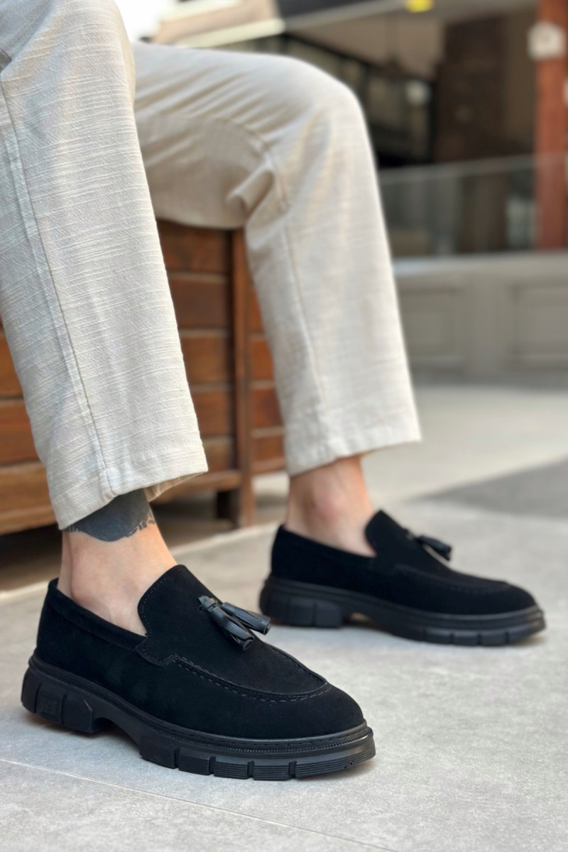 Erkek Klasik Ayakkabı - Siyah Süet - 0240