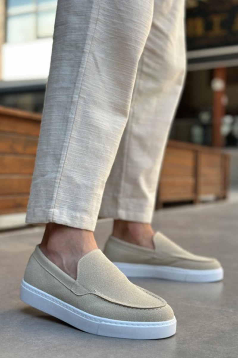 Erkek Mokasen - Vizon Süet - 0241