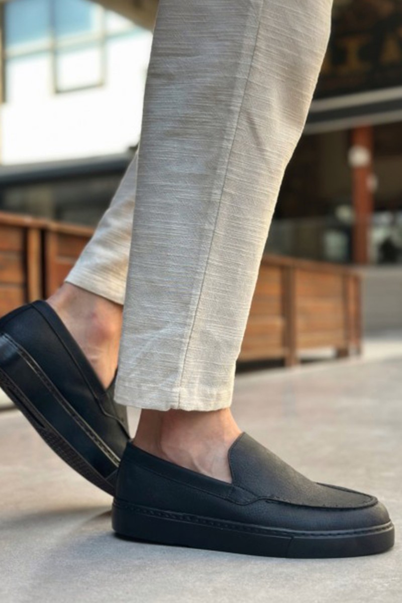 Erkek Mokasen - Siyah - 0241