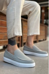 Erkek Mokasen - Gri Süet - 0241