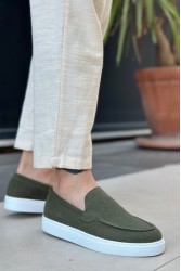 Erkek Mokasen - Haki Süet - 0241