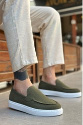 Erkek Mokasen - Haki Süet - 0241