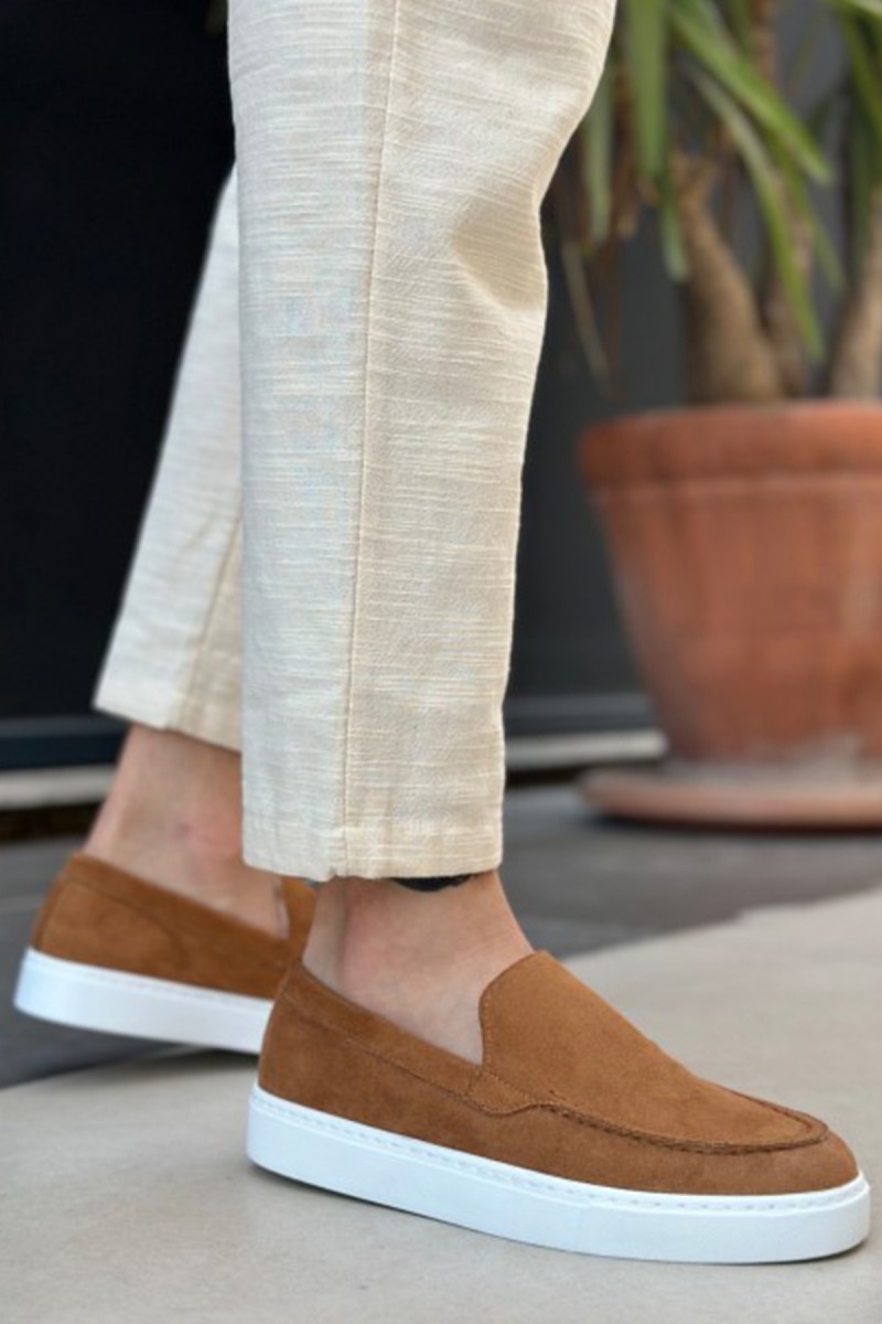 Erkek Mokasen - Taba Süet - 0241