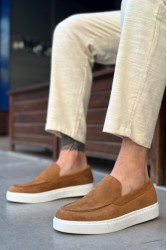 Erkek Mokasen - Taba Süet - 0241