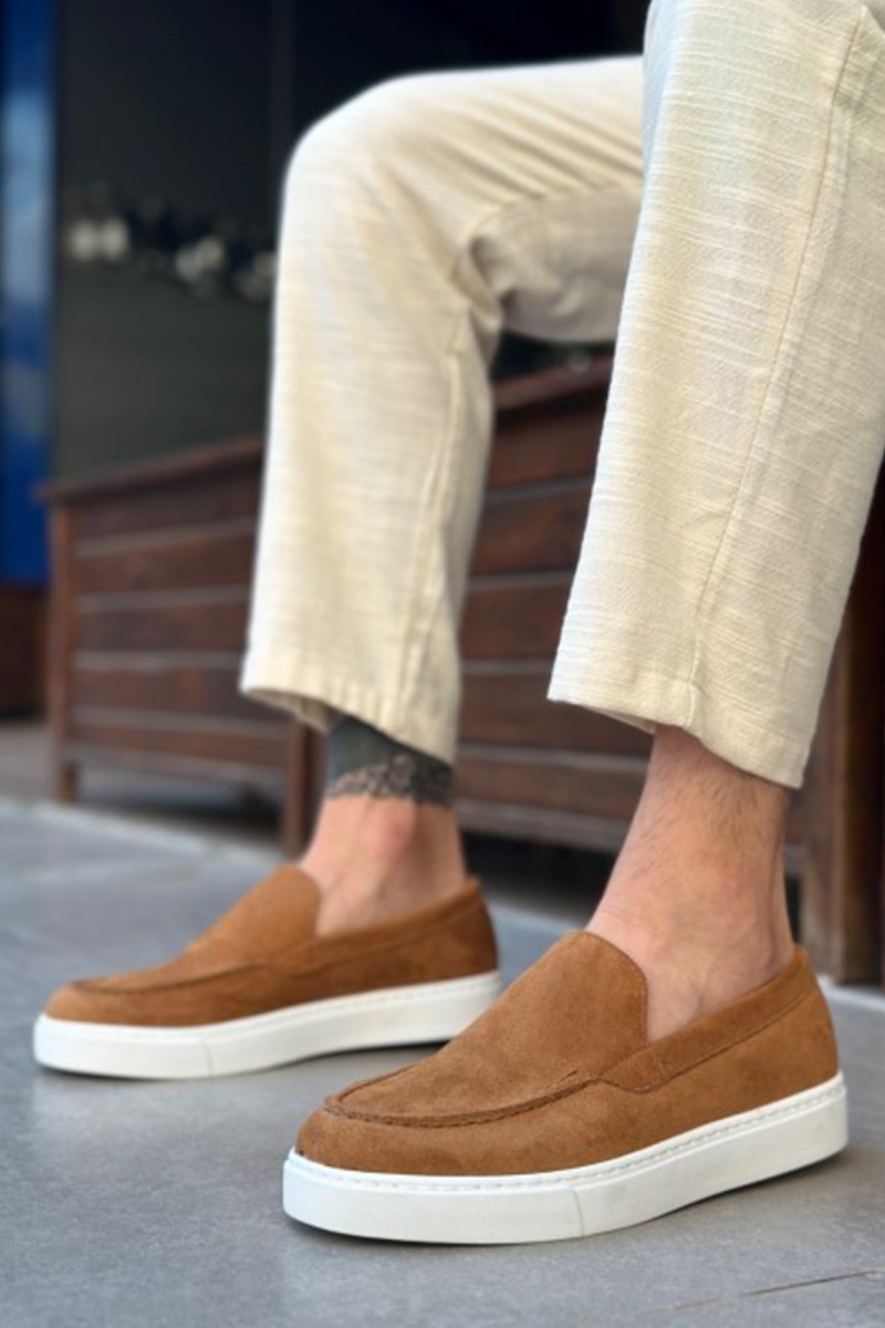 Erkek Mokasen - Taba Süet - 0241