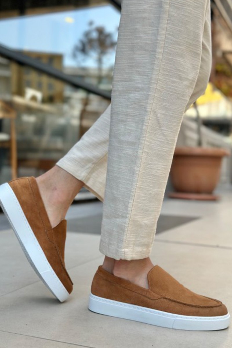 Erkek Mokasen - Taba Süet - 0241