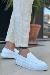 Erkek Mokasen - Beyaz - 0241
