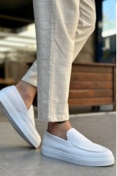 Erkek Mokasen - Beyaz - 0241