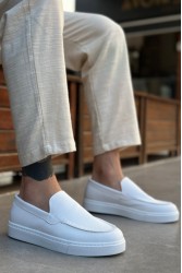 Erkek Mokasen - Beyaz - 0241