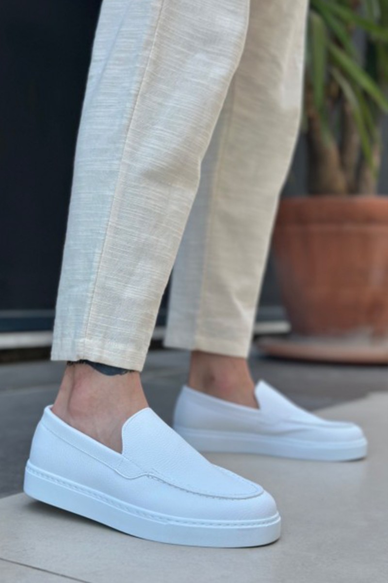 Erkek Mokasen - Beyaz - 0241
