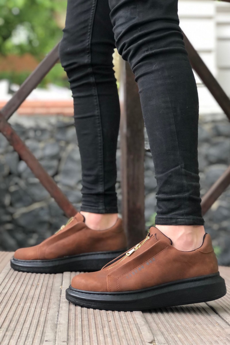 Erkek Sneaker - Taba Siyah - 0310