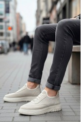 Erkek Sneaker - Bej - 0911