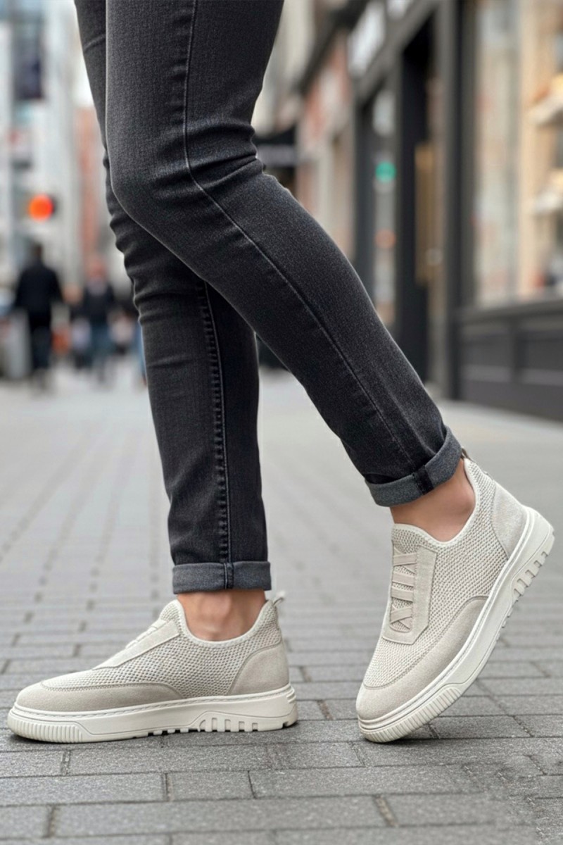 Erkek Sneaker - Bej - 0911