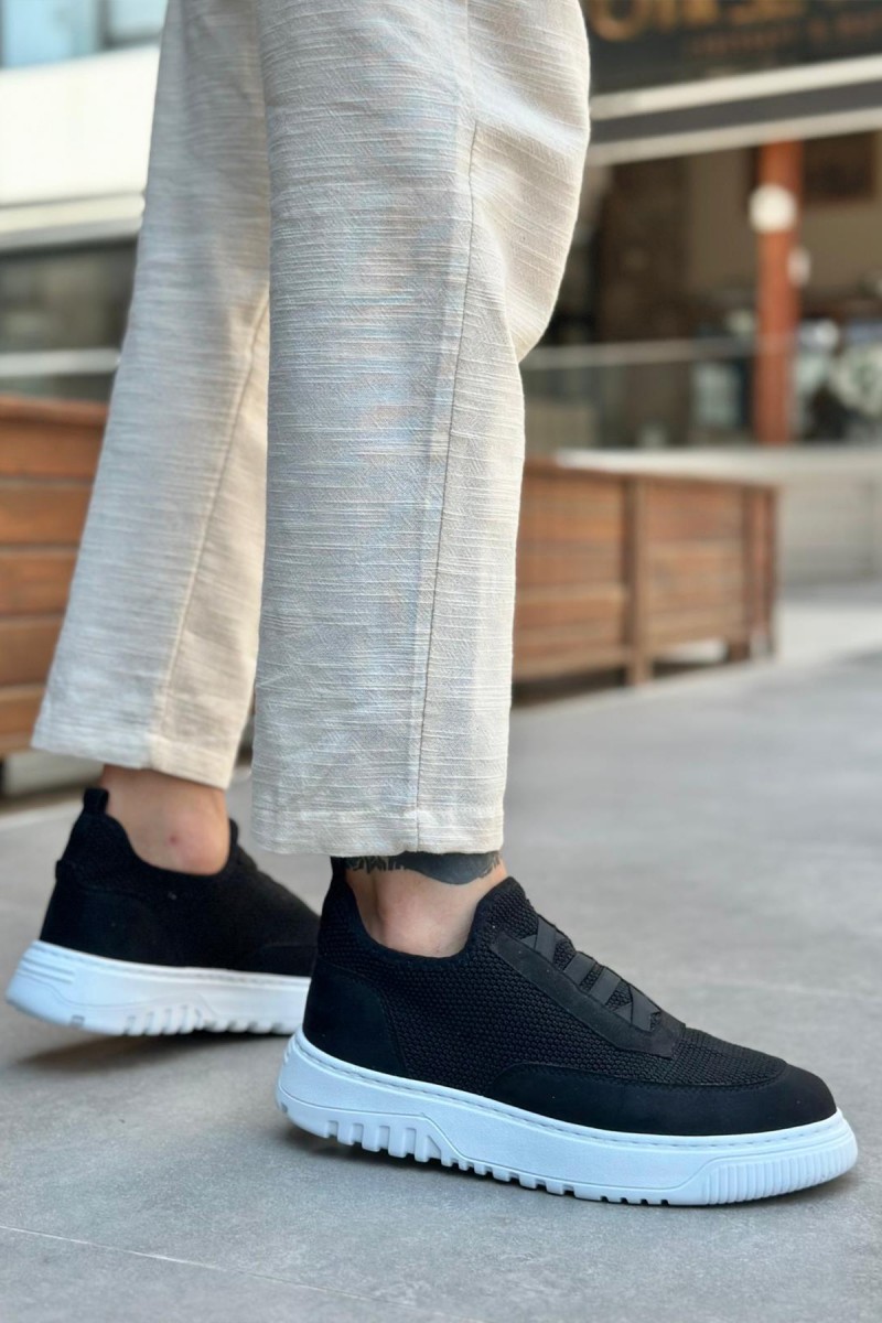 Erkek Sneaker - Siyah - Beyaz - 0911