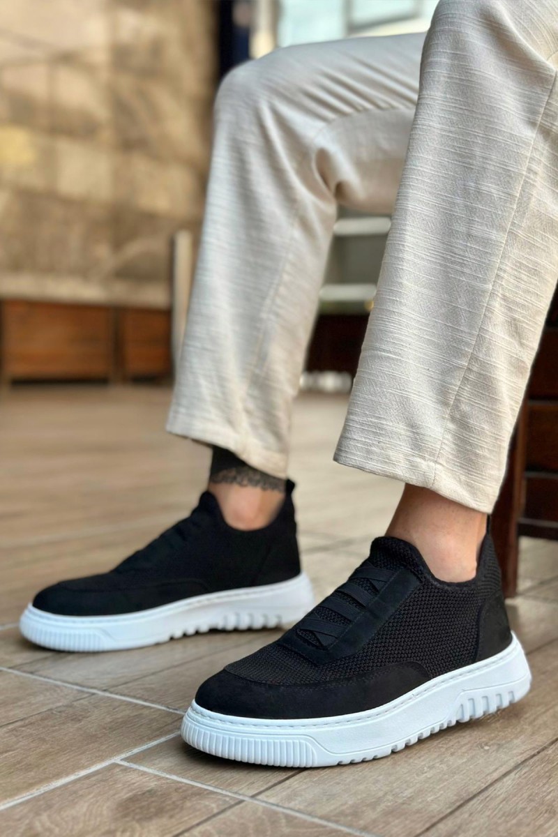 Erkek Sneaker - Siyah - Beyaz - 0911