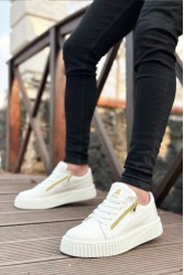 Erkek Sneaker - Beyaz - Zipper 308