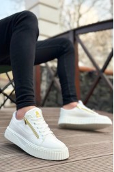 Erkek Sneaker - Beyaz - Zipper 308