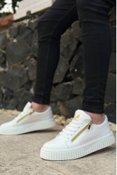 Erkek Sneaker - Beyaz - Zipper 308