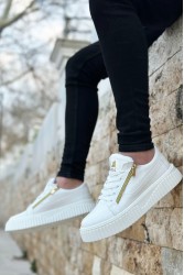 Erkek Sneaker - Beyaz - Zipper 308