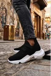 Erkek Sneaker - Siyah Beyaz - 403