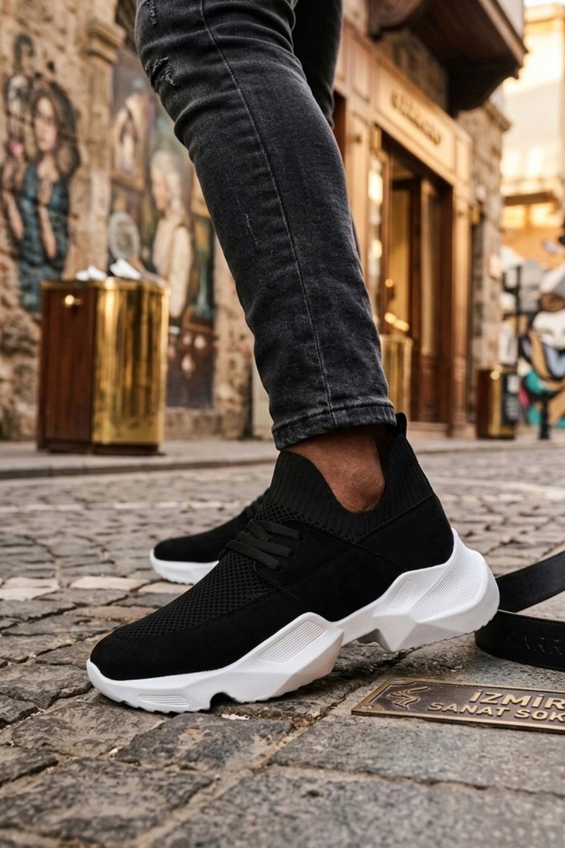 Erkek Sneaker - Siyah Beyaz - 403