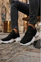 Erkek Sneaker - Siyah Beyaz - 403