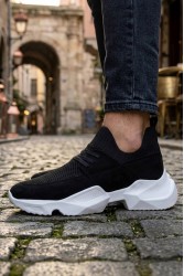 Erkek Sneaker - Siyah Beyaz - 403