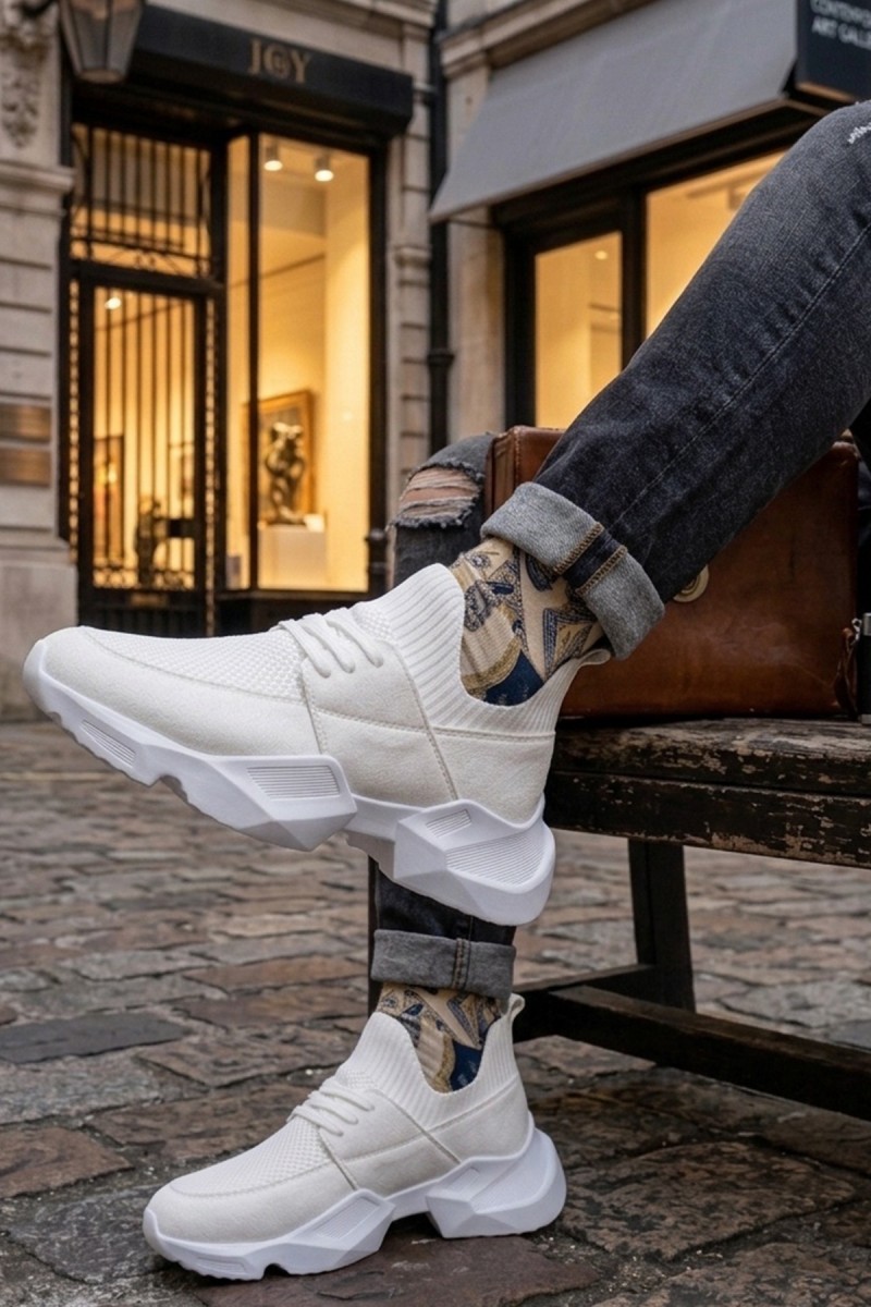 Erkek Sneaker - Beyaz - 403