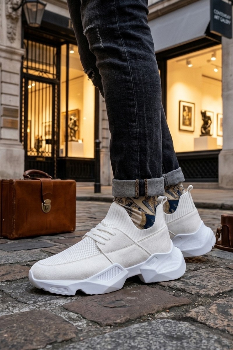 Erkek Sneaker - Beyaz - 403