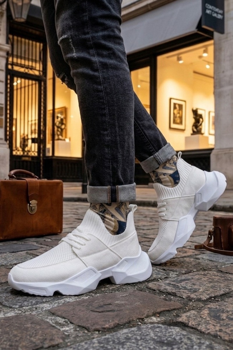 Erkek Sneaker - Beyaz - 403