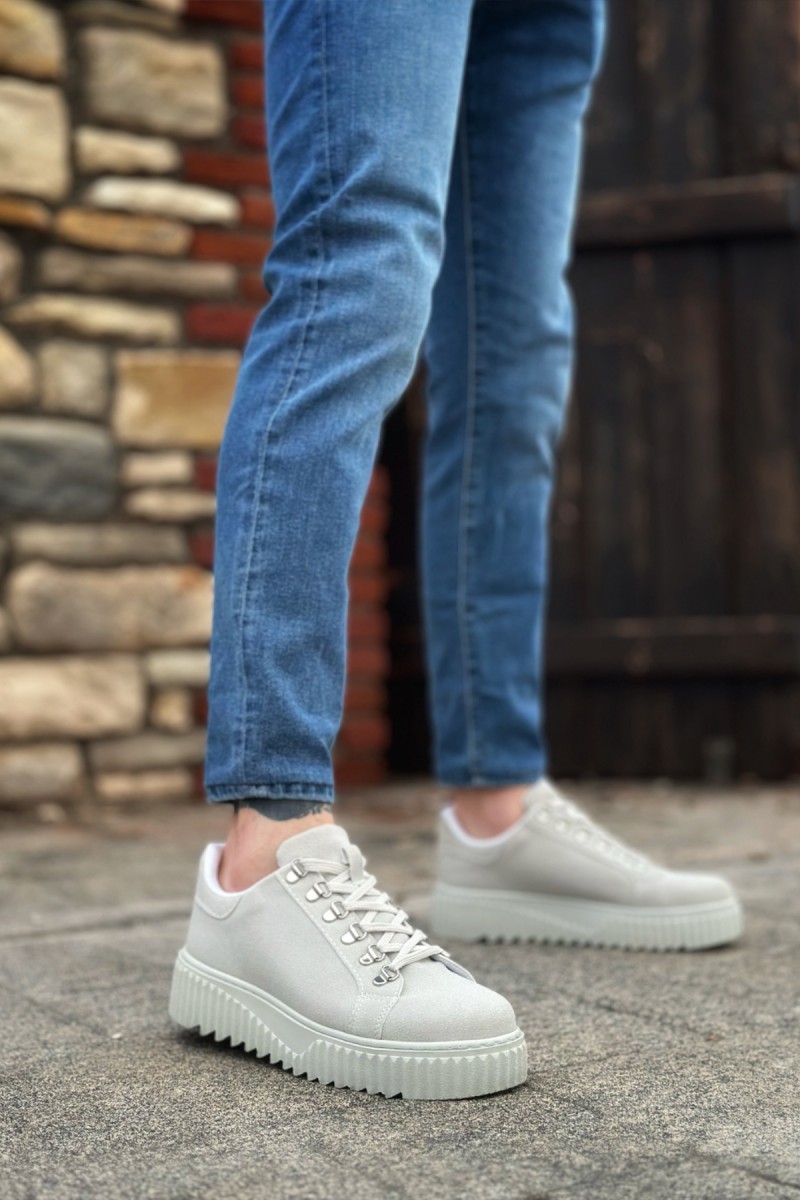 Erkek Sneaker - Gri Süet - 505