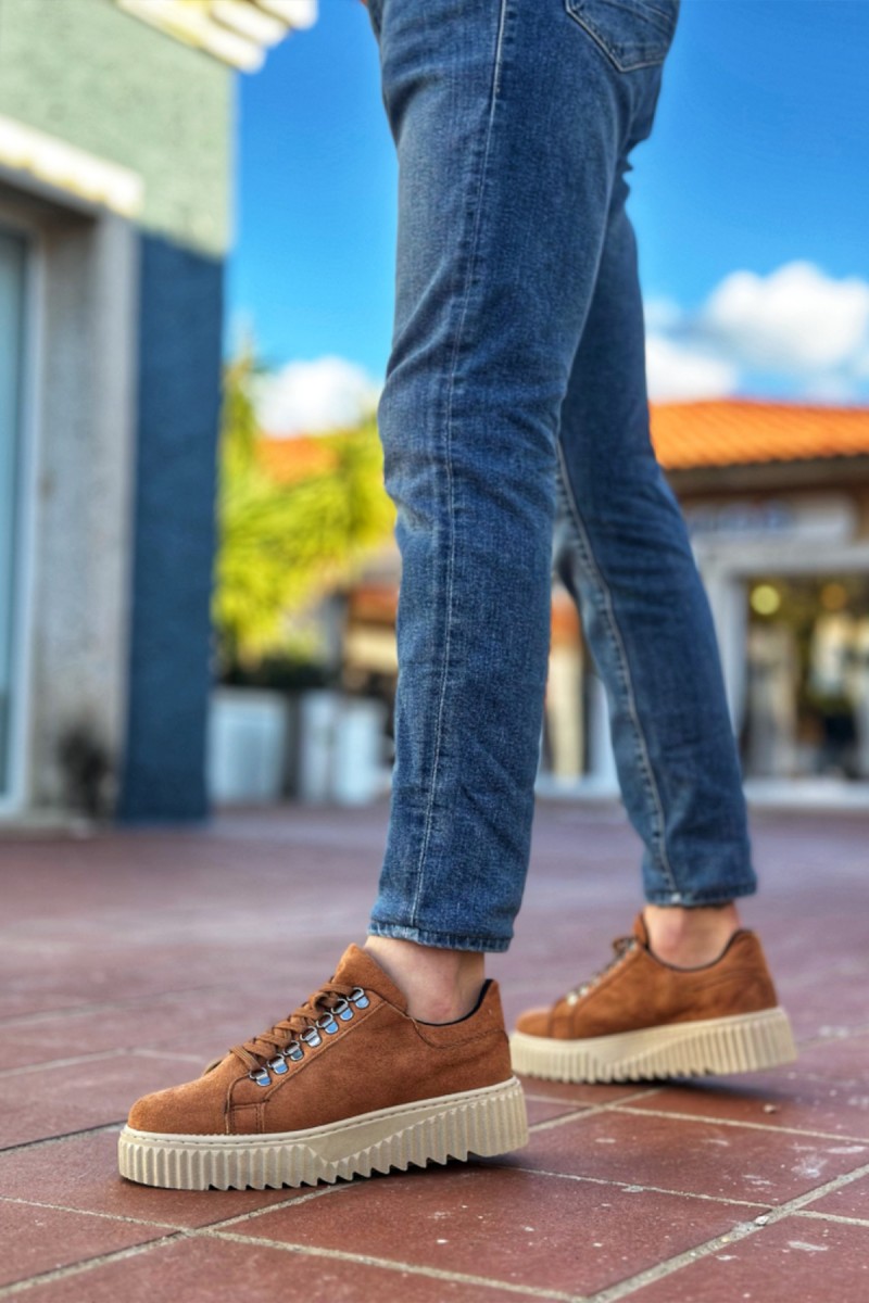 Erkek Sneaker - Taba Süet - 505