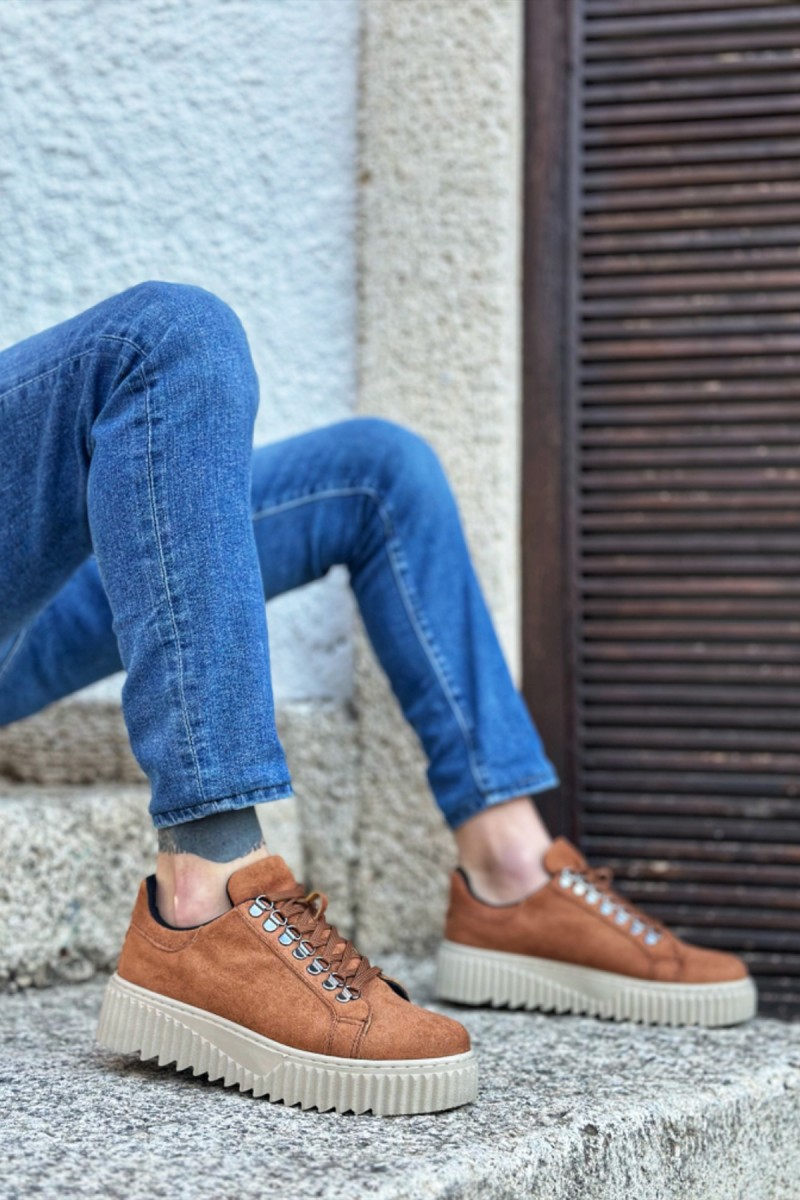 Erkek Sneaker - Taba Süet - 505