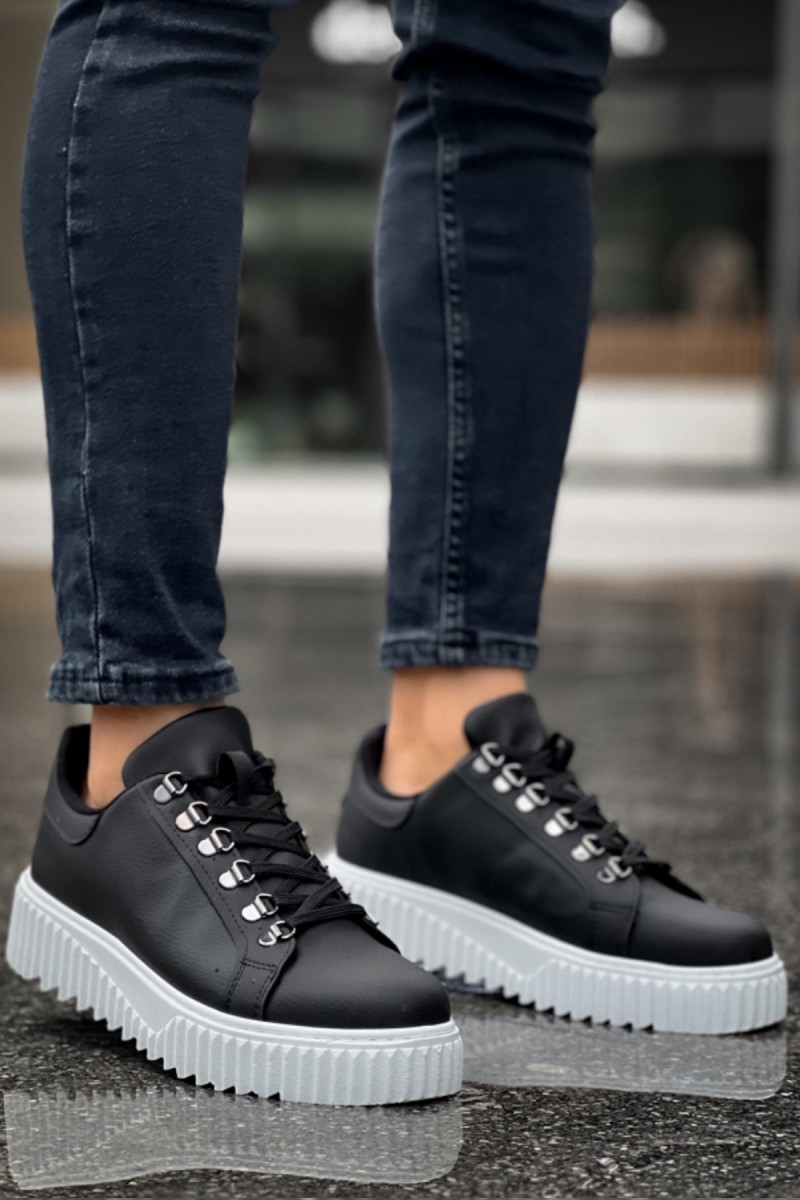 Mens Sneakers - Black White - 505