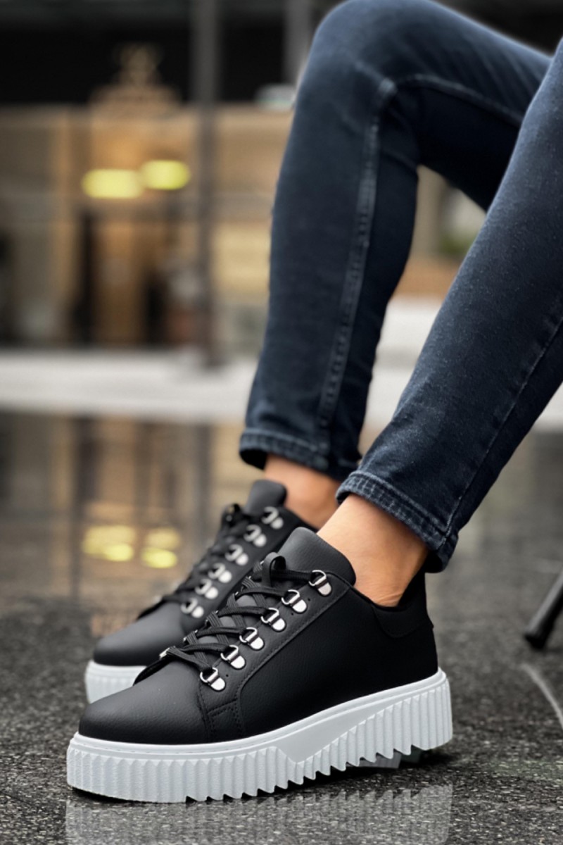 Mens Sneakers - Black White - 505