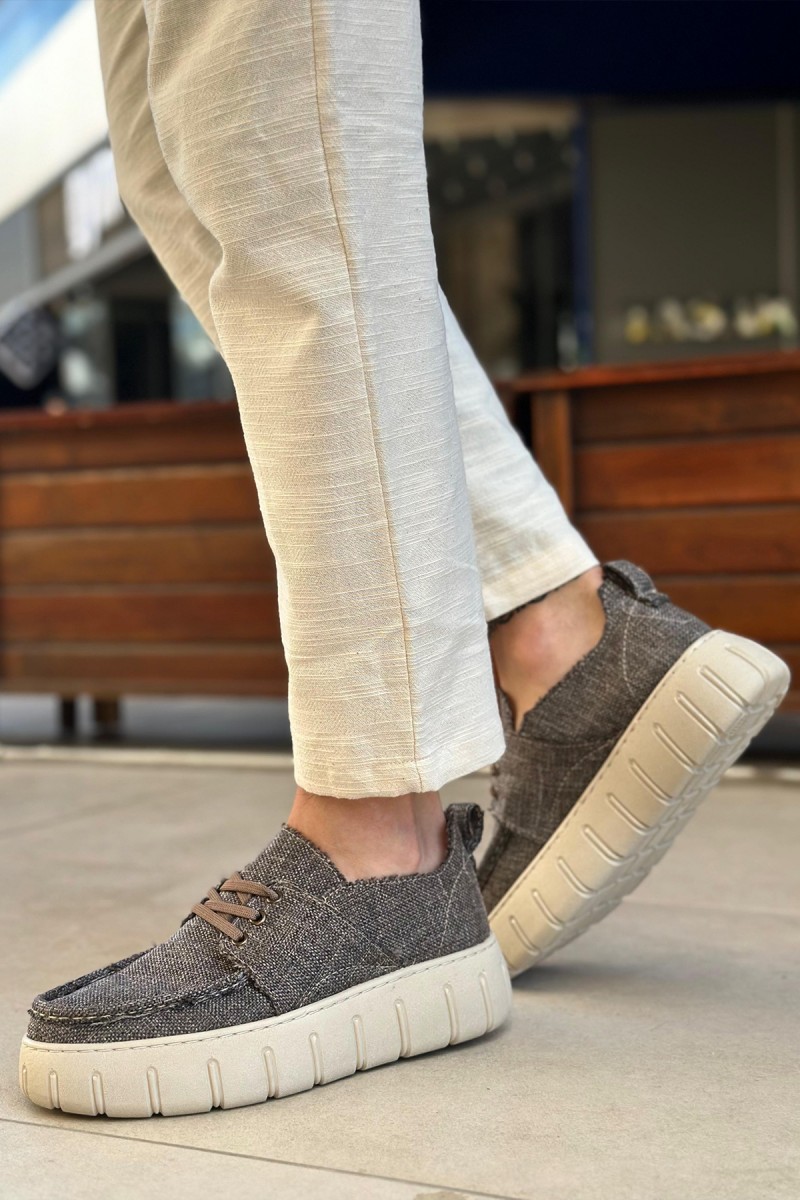 Mens Casual Shoes - Brown - 676