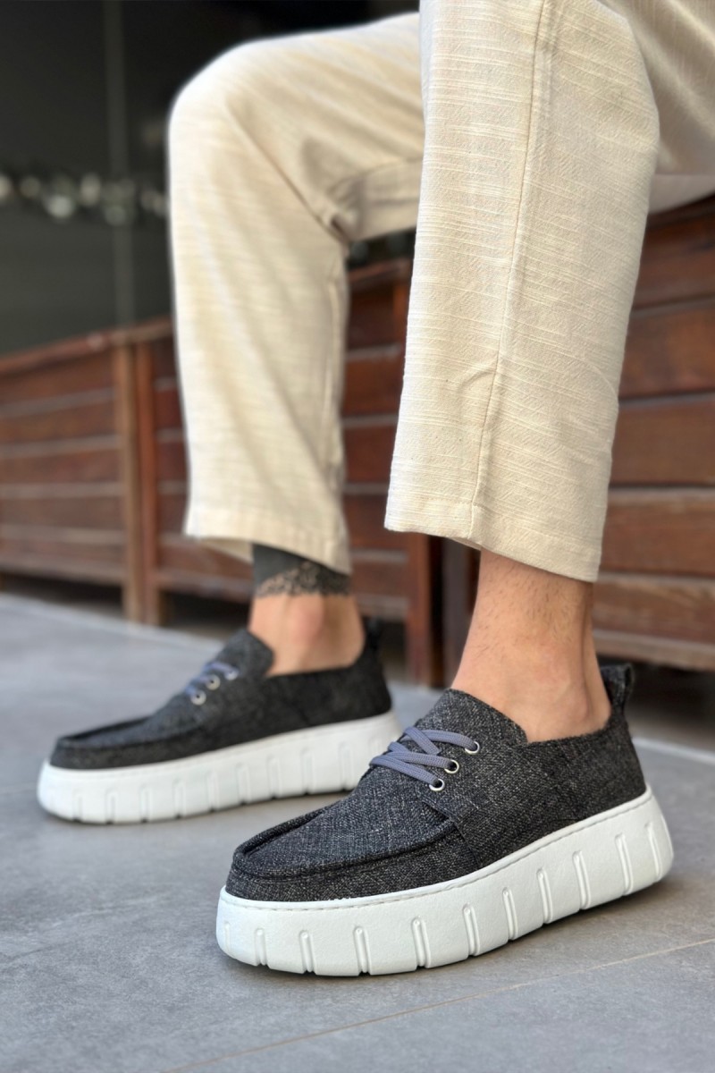 Erkek Günlük Ayakkabı - Gri - 676