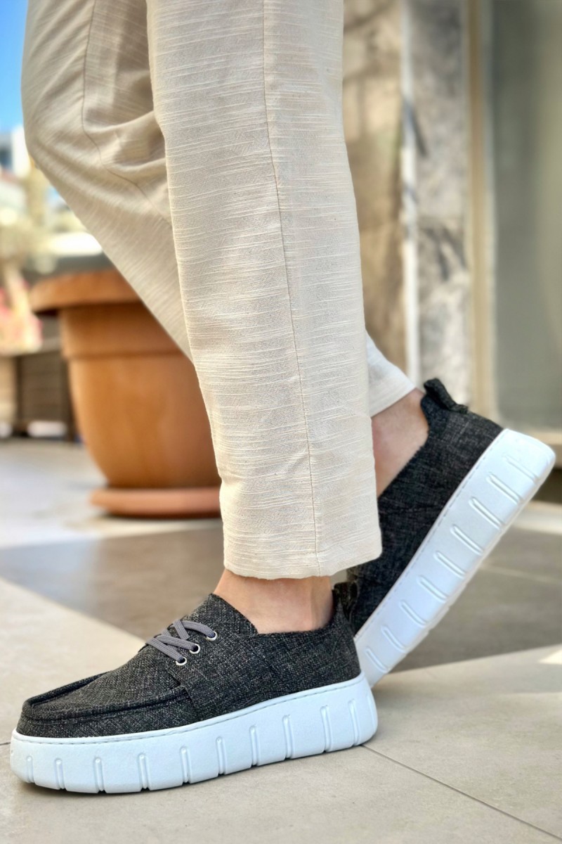 Erkek Günlük Ayakkabı - Gri - 676