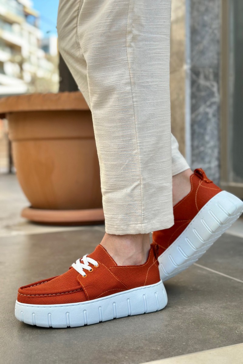 Erkek Günlük Ayakkabı - Turuncu - 676