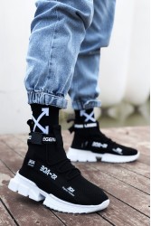 Erkek Sneaker - Siyah Beyaz - Agron