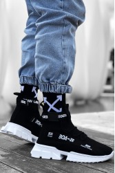 Erkek Sneaker - Siyah Beyaz - Agron