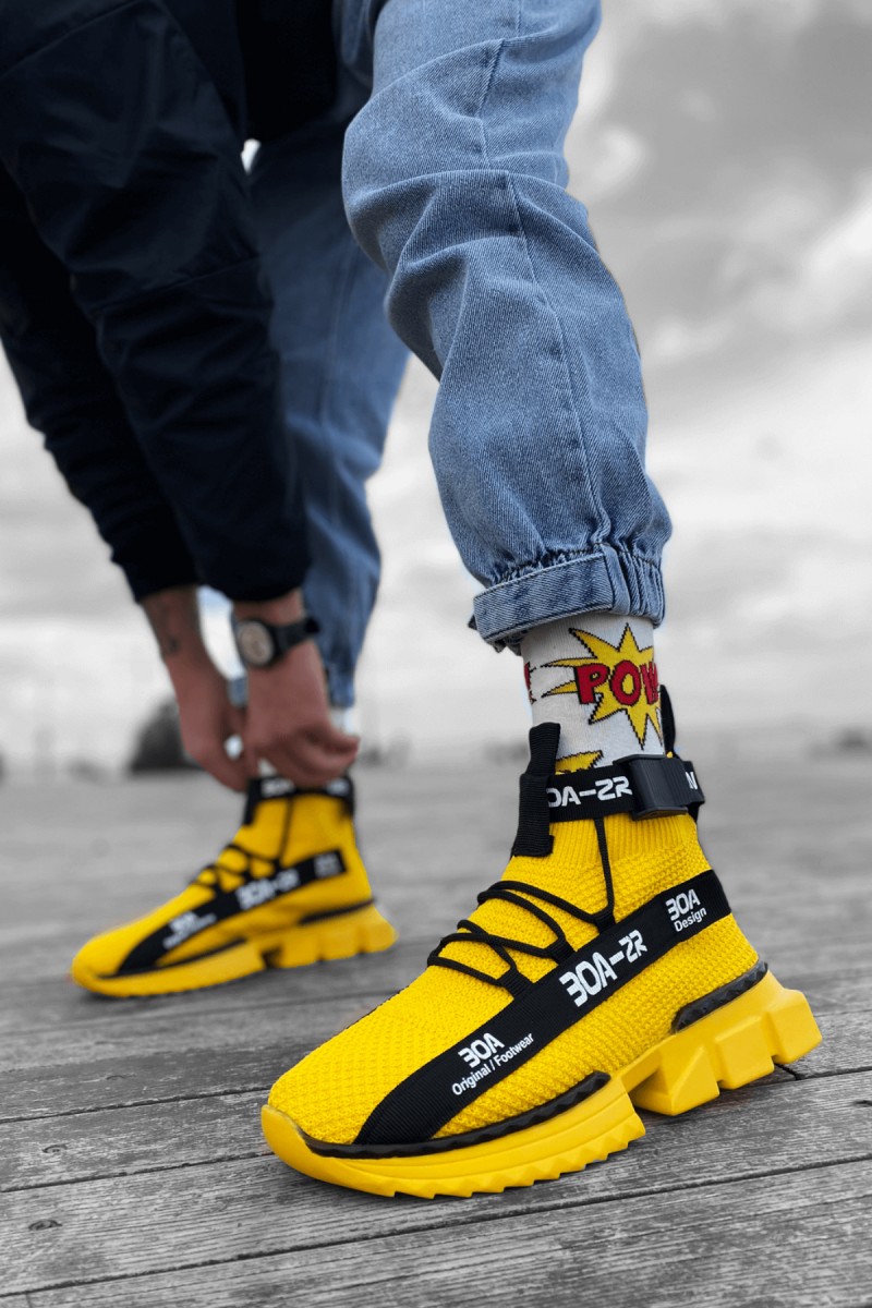 Mens Sneakers - Yellow - Agron