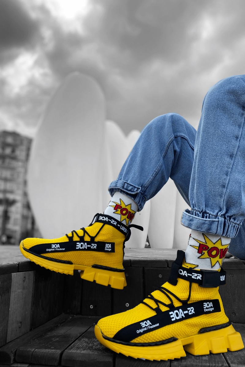 Erkek Sneaker - Sarı - Agron