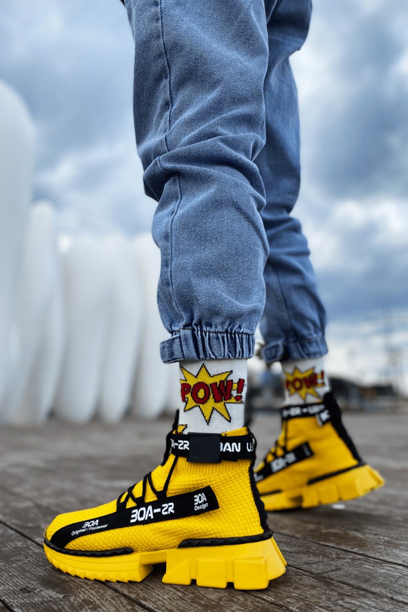 Erkek Sneaker - Sarı - Agron