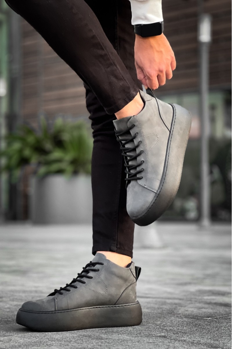 Erkek Bot - Antrasit Siyah - LE10