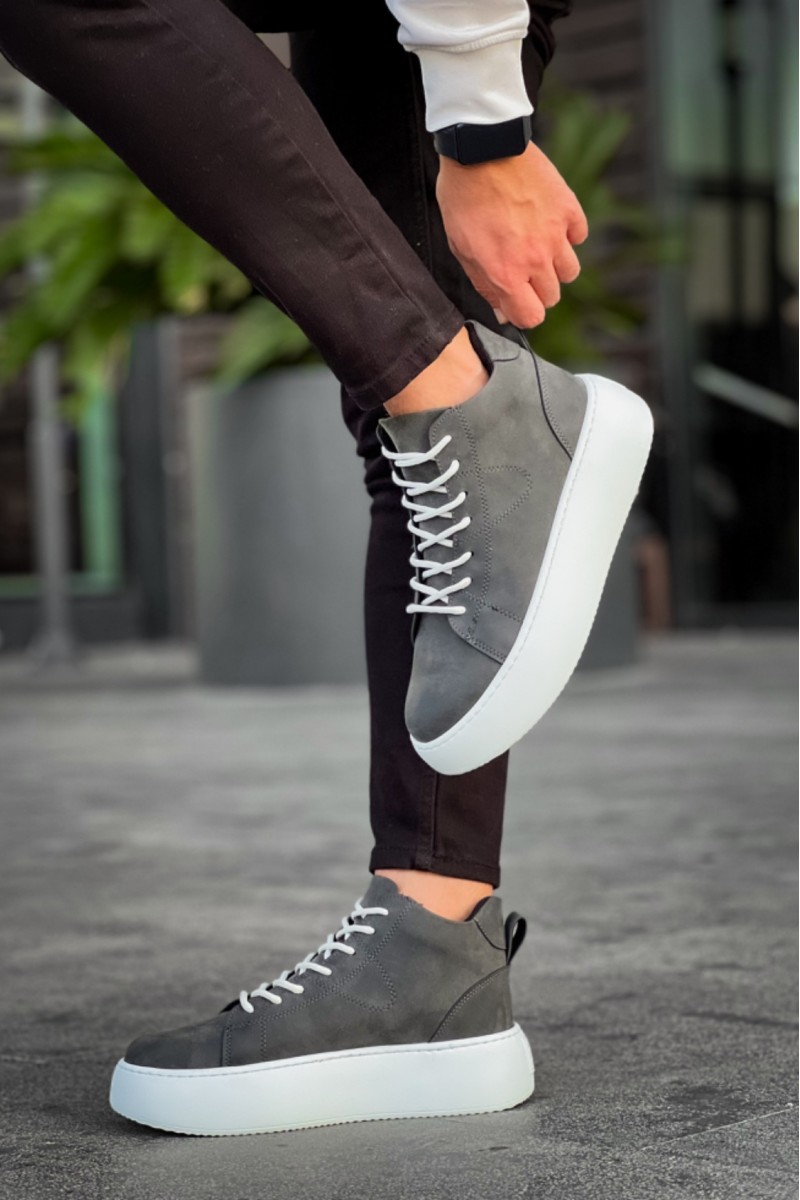 Erkek Bot - Antrasit Beyaz - LE10