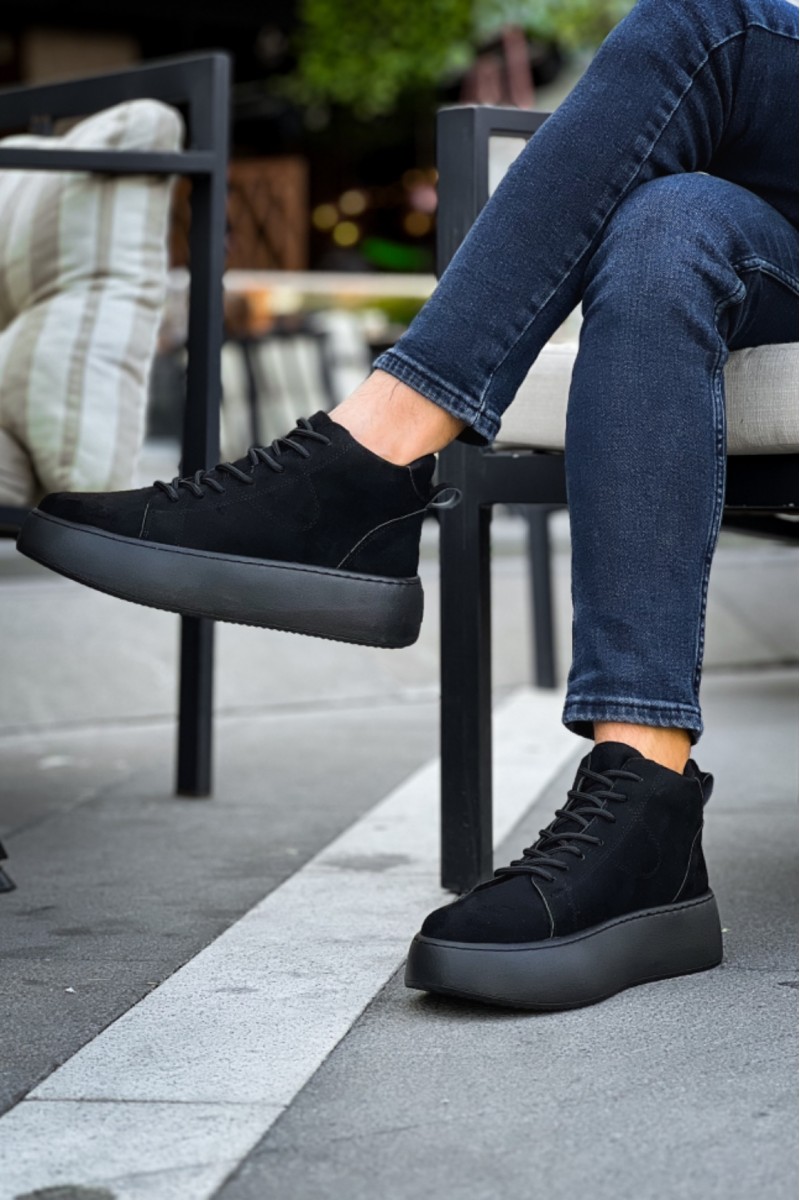 Erkek Bot - Siyah Süet - LE10